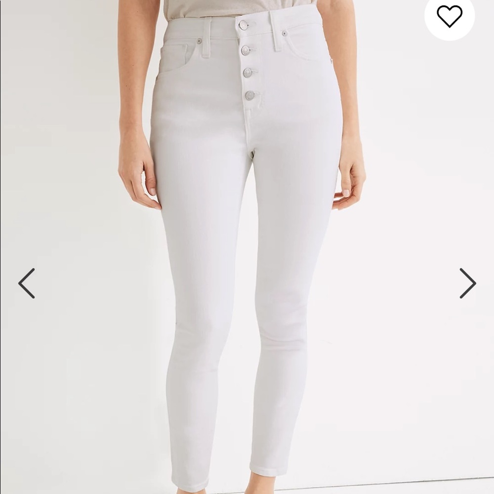 Madewell curvy high rise skinny cropped jeans 24